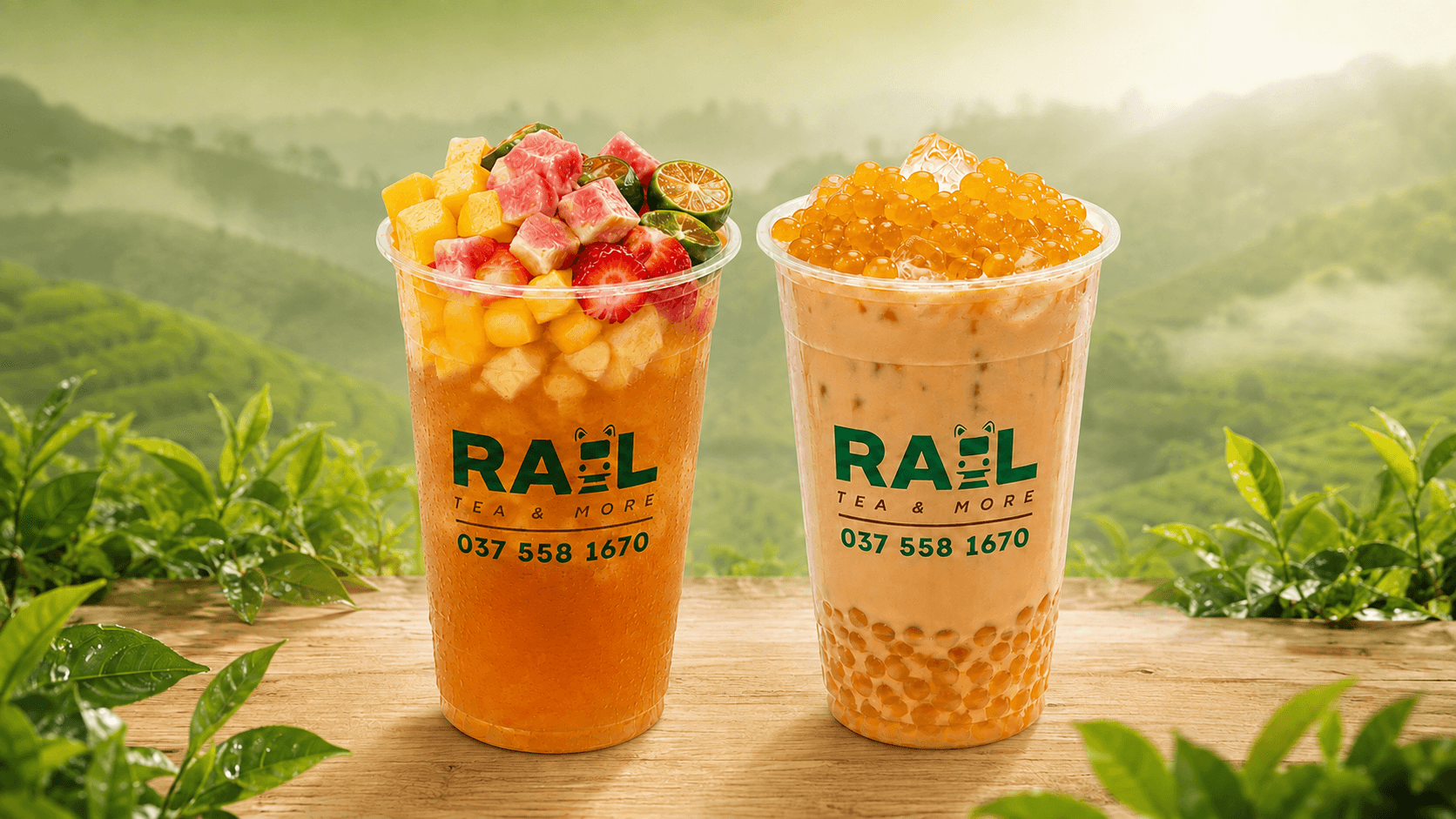Trà trái cây và Trà sữa Phổ Nhĩ RAIL