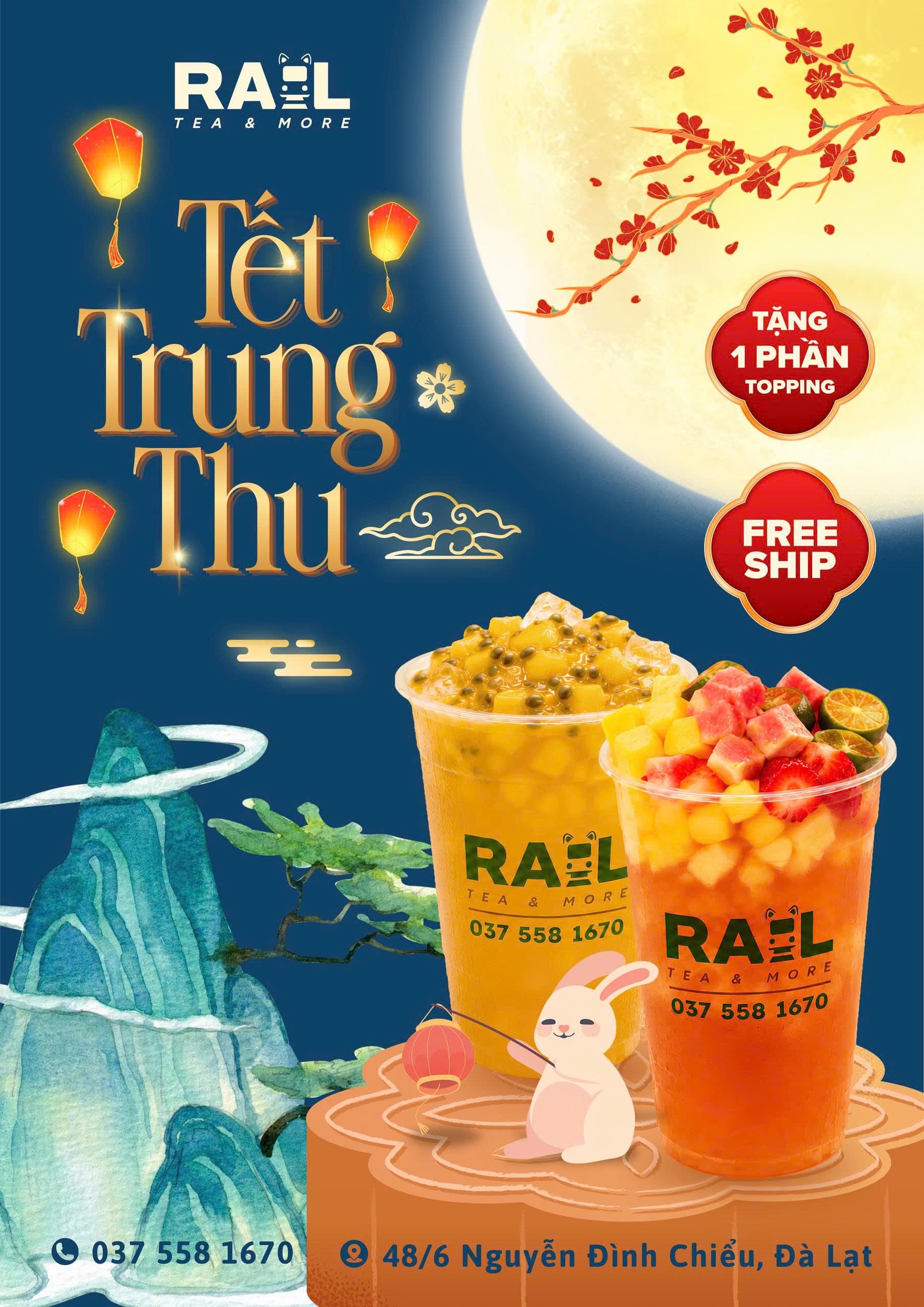 Trung thu sum vầy – Miễn phí giao hàng và tặng 1 phần topping